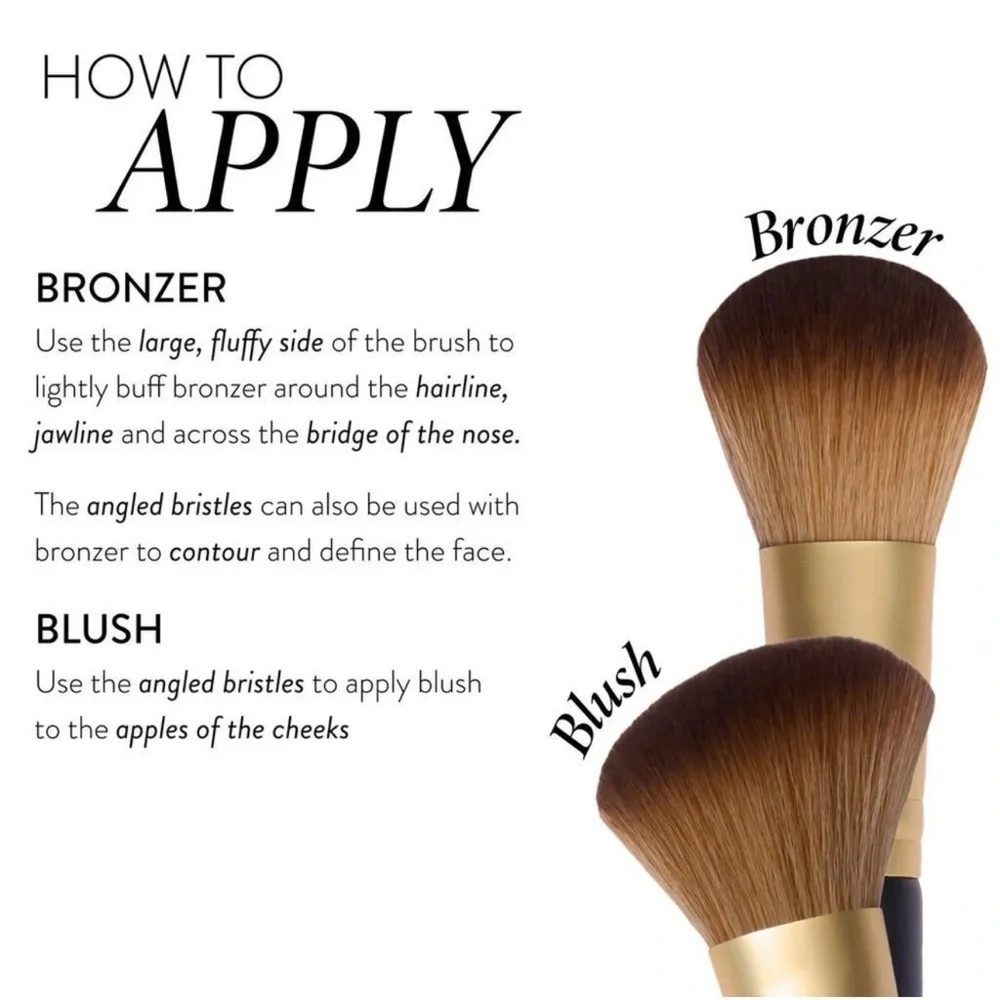 Laura Geller Dual Ended Blush + Bronzer Brush - NEW
